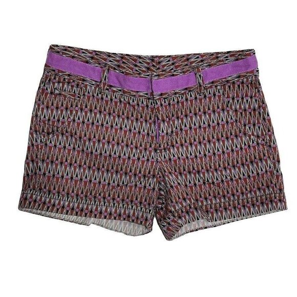 Athleta Womens Geometric Patterned Shorts Size 2 Multicolor - Picture 1 of 4
